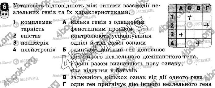 ГДЗ Биология 10 класс страница Вр.1 (6)